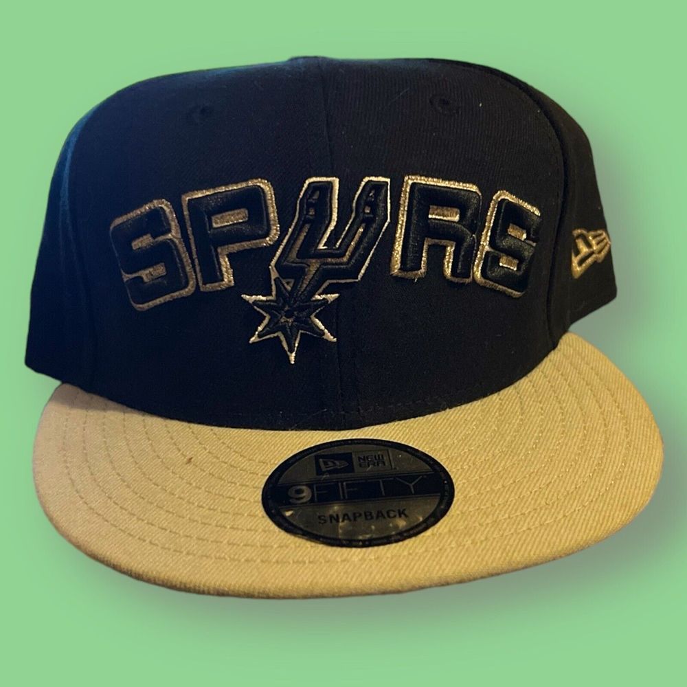New Era San Antonio Spurs 9FIFTY Snapback Baseball Cap Hat Black Orig Fit NBA